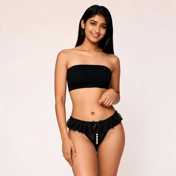 Black_Polyester_Lace_Low-Rise_Thong_For_Women