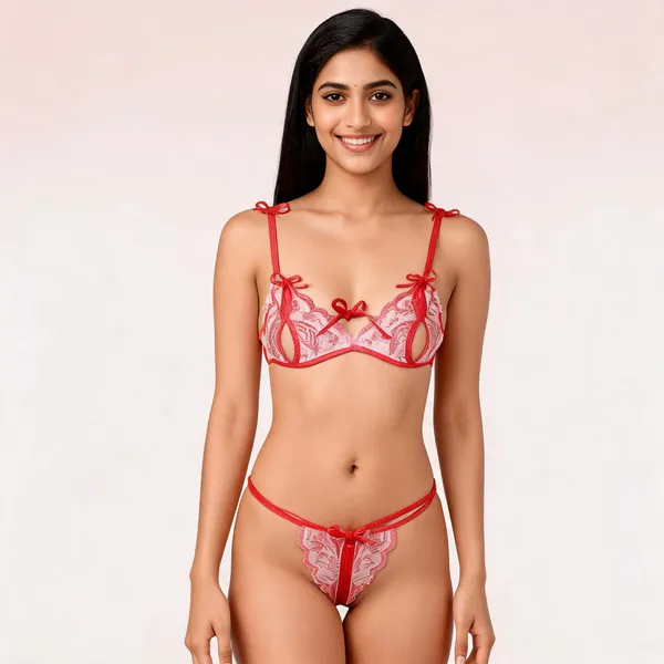 Red_And_Light_Blue_Polyester_Lace_Lingerie_Set_For_Women