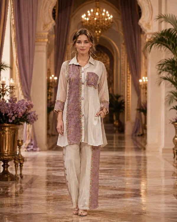 Purple_Mul_Chanderi_Embroidered_Straight_Kurta_For_Women