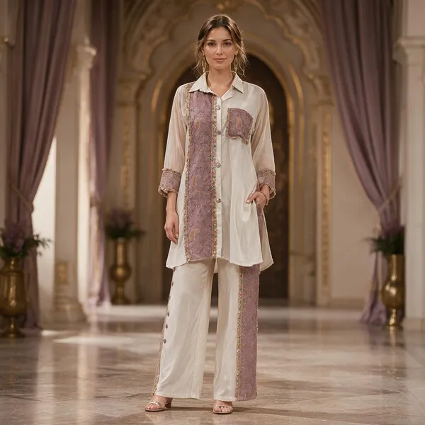 Purple_Mul_Chanderi_Embroidered_Straight_Kurta_For_Women