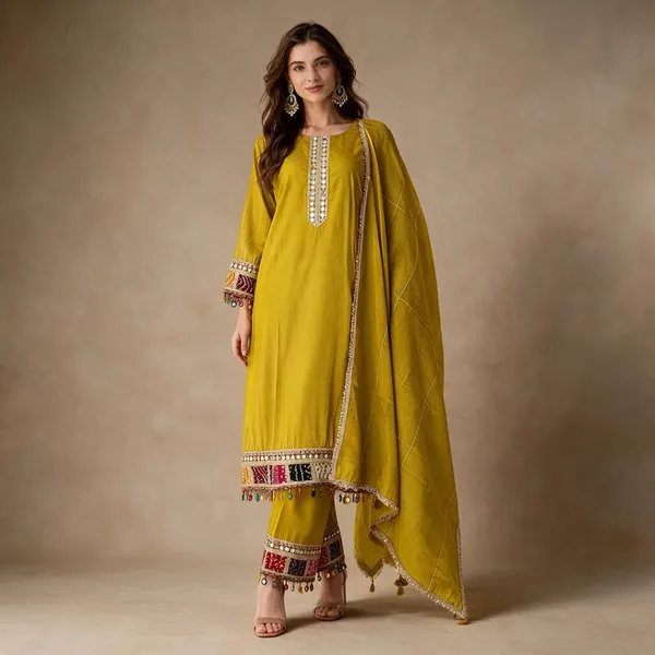 Mustard_Yellow_Roman_Printed_Roman_Kurta_For_Women