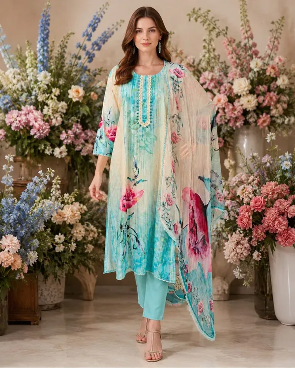 Multicolor_Cotton_Printed_Cotton_Kurta_Set_For_Women