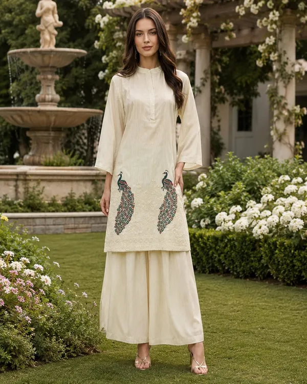 Off_White_Shimmer_Printed_Shimmer_Kurta_For_Women