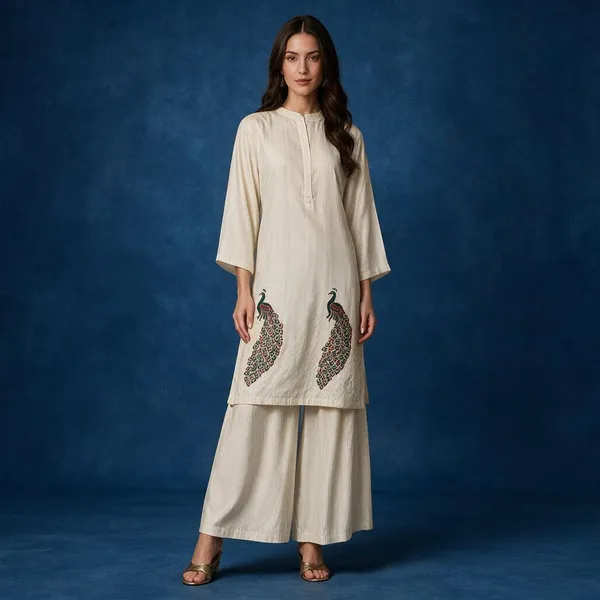 Off_White_Shimmer_Printed_Shimmer_Kurta_For_Women
