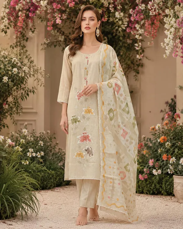 Off_White_Jamdani_Jamdani_Suit_Set_For_Women