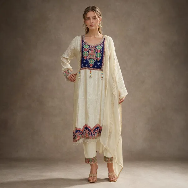 Multicolor_Shimmer_Shimmer_Suit_Set_For_Women