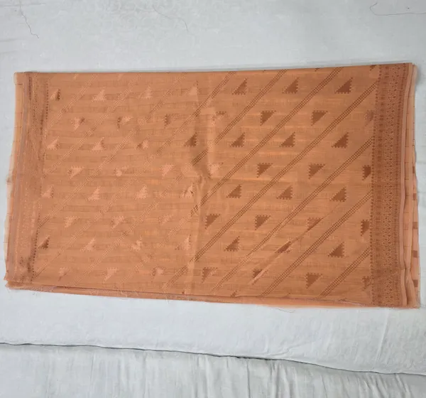 Peach_Woven_Saree_For_Women