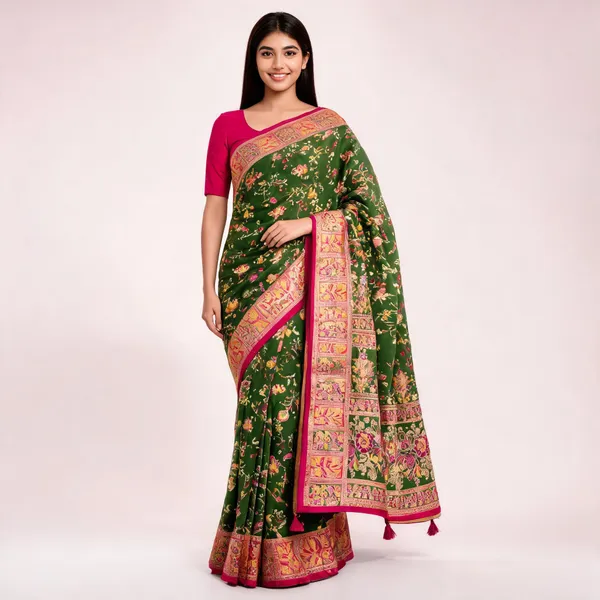 Green_Floral_Paisley_Printed_Shawl_For_Women