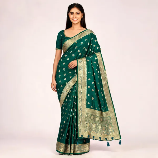 Green_Woven_Saree_For_Women