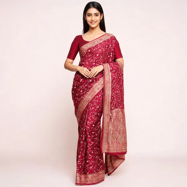 Maroon_Silk_Zari_Saree_For_Women