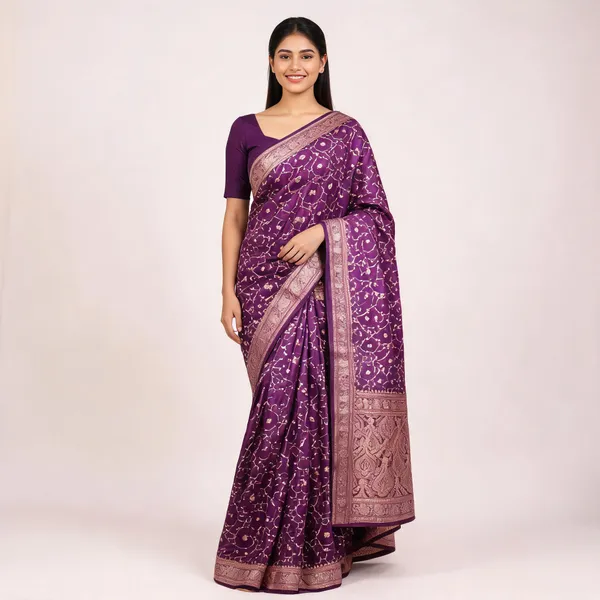 Purple_Traditional_Saree_For_Women