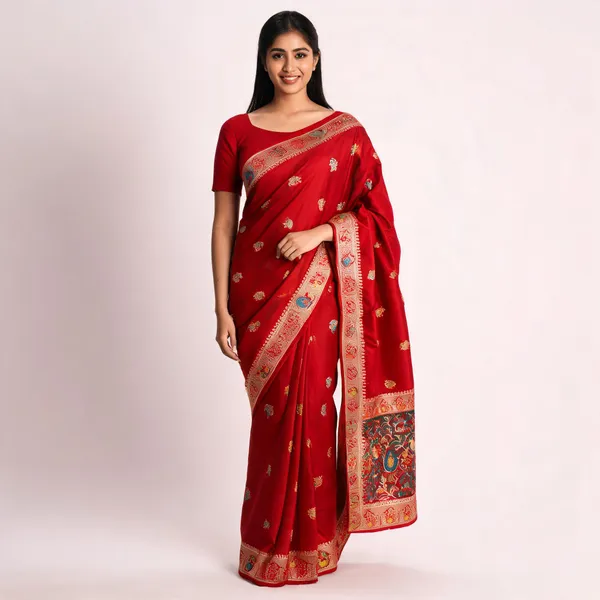 Red_Traditional_Saree_For_Women