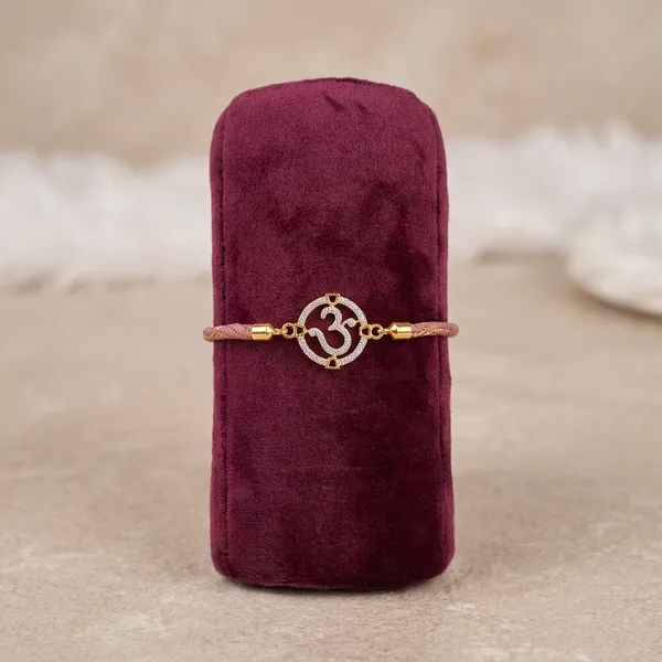 Light_Pink_And_Gold_Silver_Sterling_925_Rakhi_For_Men