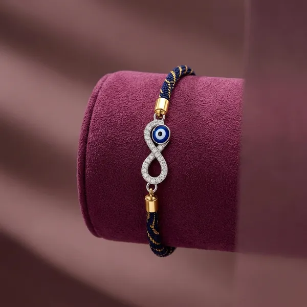Blue_And_Gold_Silver_Sterling_925_Rakhi_For_Men