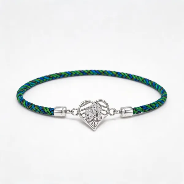 Green_Silver_Sterling_925_Rakhi_For_Men
