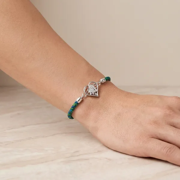 Green_Silver_Sterling_925_Rakhi_For_Men