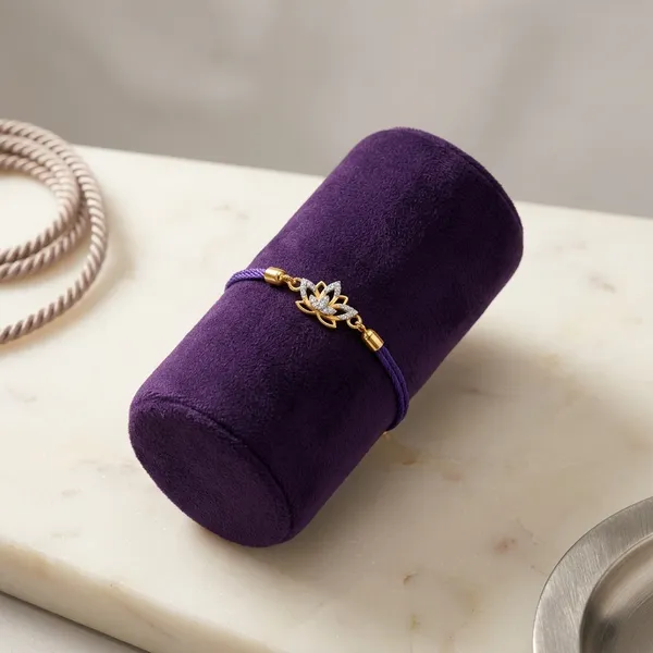 Blue_And_Gold_Silver_925_Rakhi_For_Men