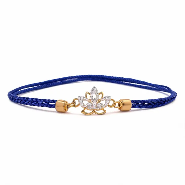 Blue_And_Gold_Silver_925_Rakhi_For_Men