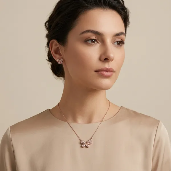 Rose_Gold_Silver_925_Sterling_Chain_And_Earrings_Set_For_Women