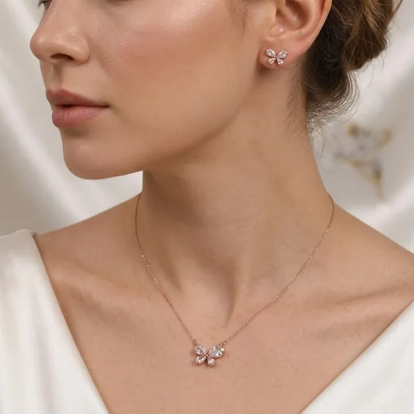 Rose_Gold_Silver_925_Sterling_Chain_And_Earrings_Set_For_Women