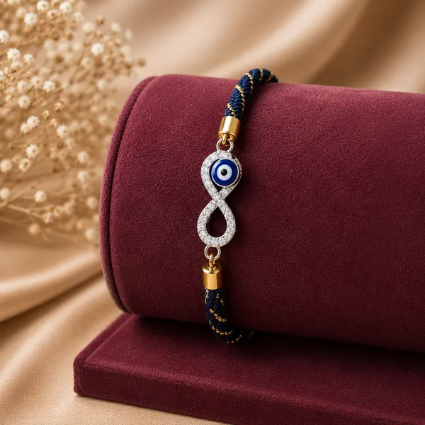 Blue_And_Gold_Silver_Sterling_925_Rakhi_For_Men