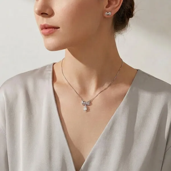 Silver_925_Sterling_Chain_And_Earrings_Set_For_Women