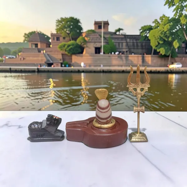 Narmadeshwar_Shivling_With_Plat_Jaldhara_Nandi_Trishul_And_Cobra_Nag_Pooja_Set