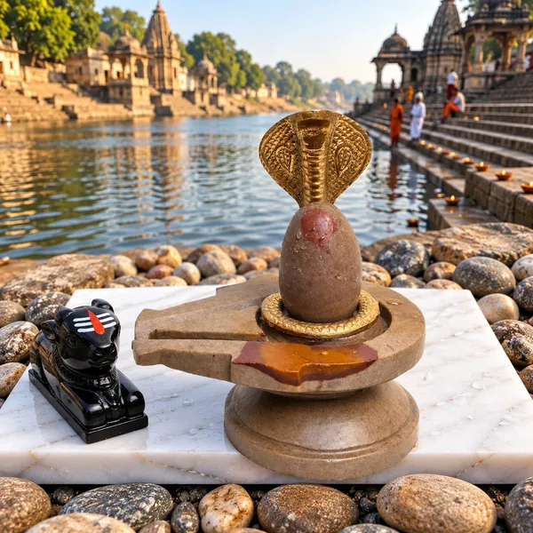 Narmada_Stone_Tilakdhari_Shivling_Set_With_Cobra_Nag_Jaladhari_Trishul