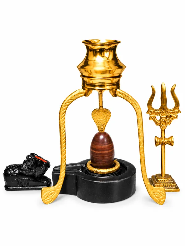 Narmada_Stone_Janeudhari_Shivling_Combo_Set_With_Nandi_Trishul