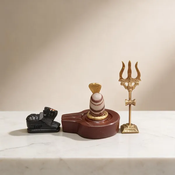 Narmadeshwar_Shivling_With_Plat_Jaldhara_Nandi_Trishul_And_Cobra_Nag_Pooja_Set