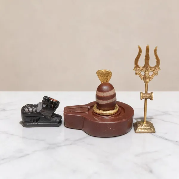 Narmadeshwar_Shivling_With_Plat_Jaldhara_Nandi_Trishul_And_Cobra_Nag_Pooja_Set
