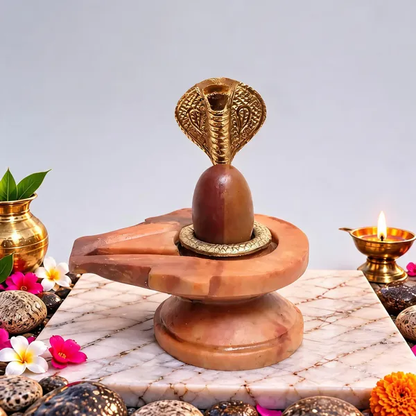 Narmada_Stone_Ardhnareshwar_Shivling_Set_With_Cobra_Nag