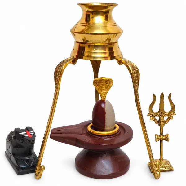 Narmada_Stone_Ardhanareshwar_Shivling_Full_Combo_Set_Nag_Trishul_Nandi