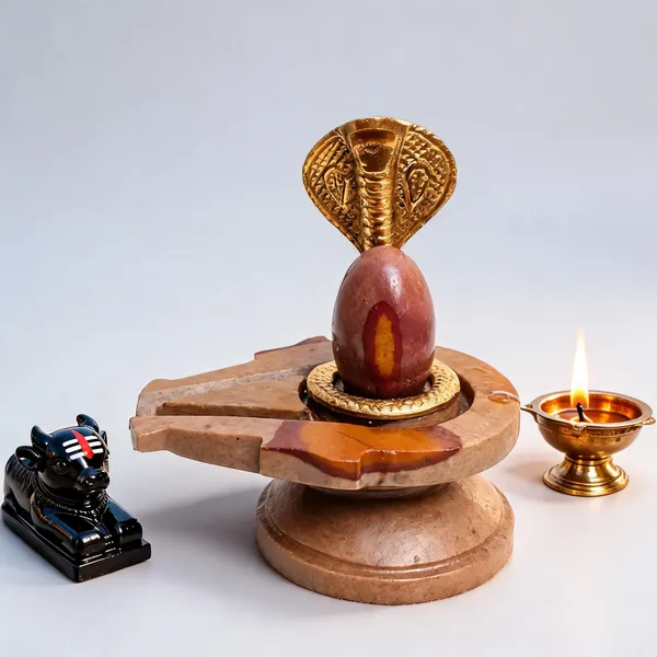 Narmada_Stone_Tilakdhari_Shivling_With_Cobra_Nag