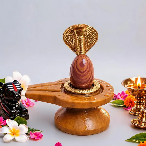 Narmada_Stone_Janeudhari_Shivling_Set_With_Cobra_Nag_And_Nandi