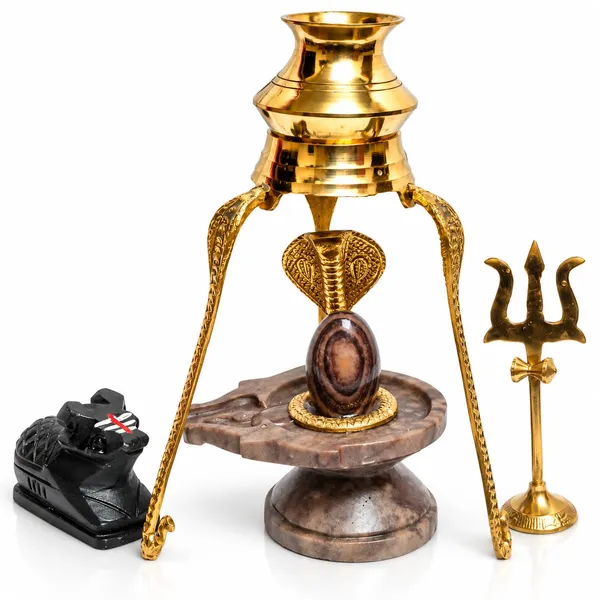 Narmada_Stone_Shivling_Full_Combo_Set_With_Brass_Nandi_Trishul_Kalash