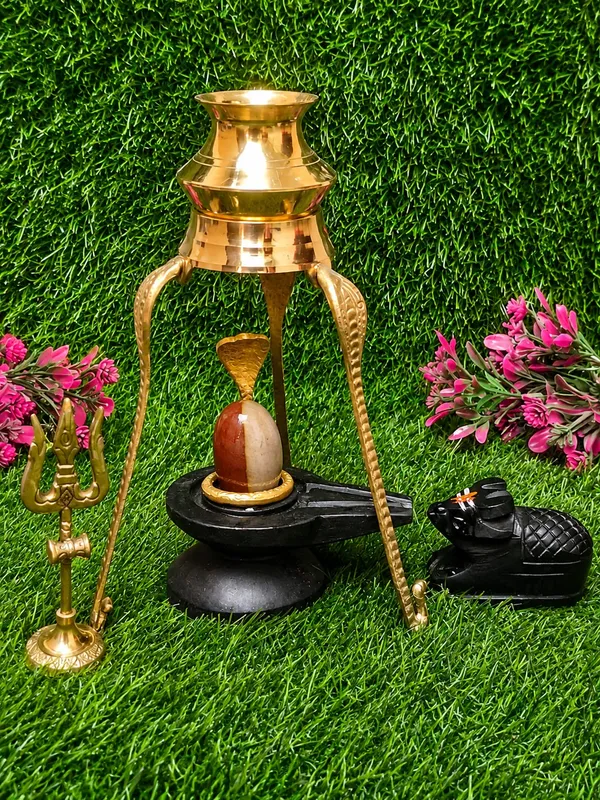 Narmadeshwar_Janeudhari_Shivling_With_Jaldhara_And_Nandi_Pooja_Set