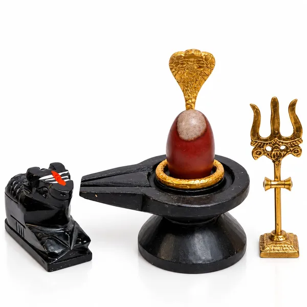 And_Narmada_Stone_Jatadhari_Shivling_Full_Combo_Set_Nag_Trishul_Nandi_Kalash