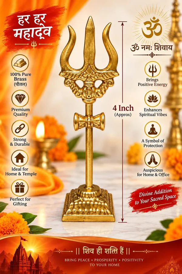 Gold_Brass_Decorative_Trishul_Idol_4_Inch_Pack_Of_2