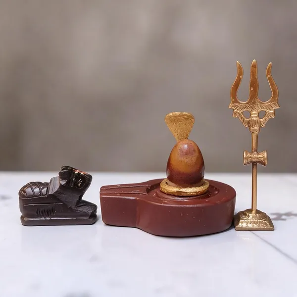 Narmadeshwar_Shivling_With_Plat_Jaldhara_Nandi_Trishul_And_Cobra_Nag_Pooja_Set