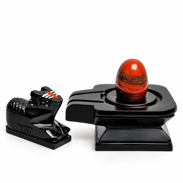 Narmada_Stone_Tilakdhari_Shivling_Square_Jaladhari_Set_With_Cobra_Nag