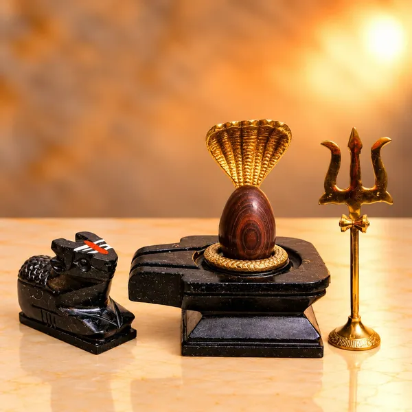 Narmada_Stone_Shivling_Square_Jaladhari_Cobra_Trishul_Nandi_Set