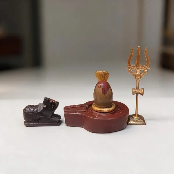 Narmadeshwar_Shivling_With_Plat_Jaldhara_Nandi_Trishul_And_Cobra_Nag_Pooja_Set