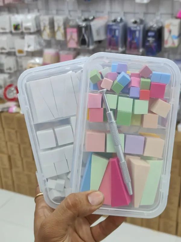 Multicolor_Foam_Craft_Pieces_With_Metal_Tool_Storage_Box