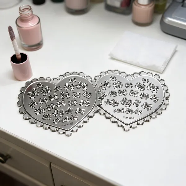 Brille_Bee_Heart_Floral_Bow_Nail_Art_Stamping_Plate__Pack_of_2