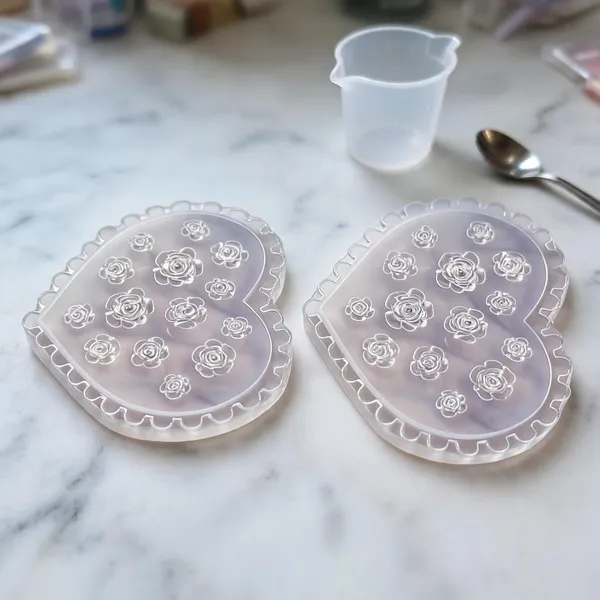 Brille_Bee_Oval_Floral_Rose_Pattern_Silicone_Resin_Craft_Mold__Pack_of_2