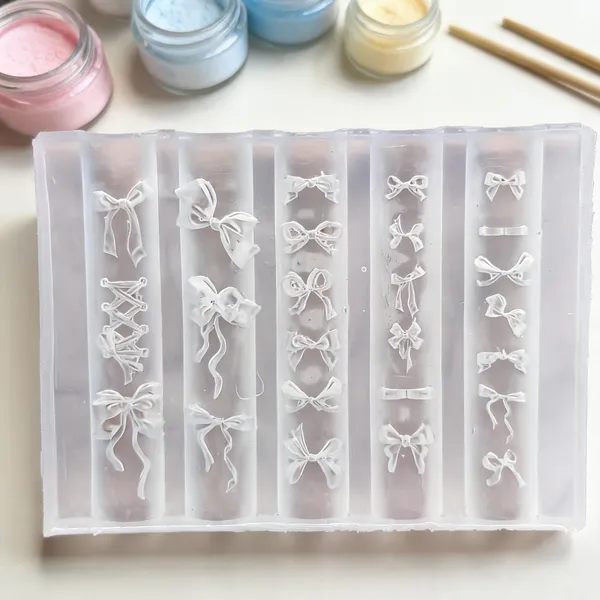 Brille_Bee_Bow_Ribbon_Pattern_Silicone_Resin_Craft_Mould