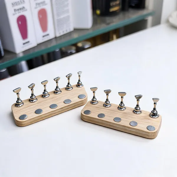 Brille_Bee_Wood_Look_Five_Post_Nail_Tip_Display_Stand__Pack_of_2