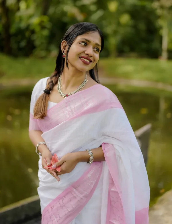 Baby_Pink_Premium_Cotton_Saree_For_Women
