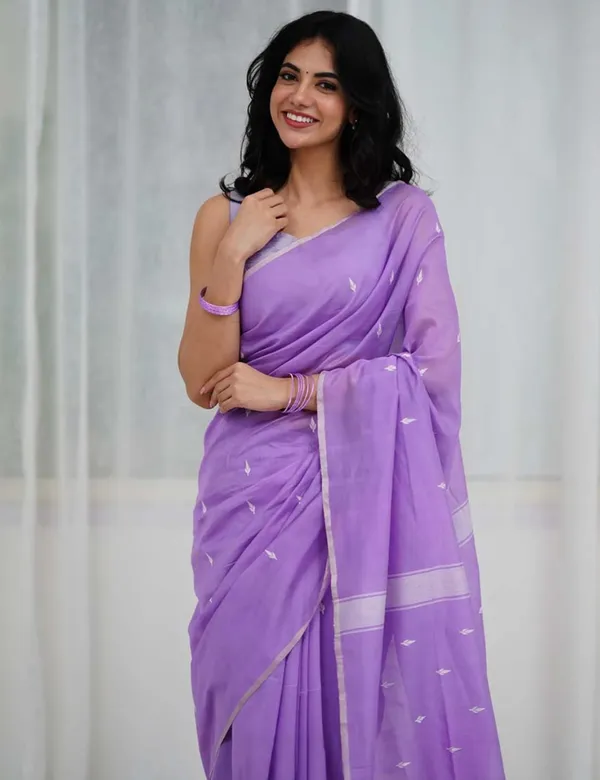 Lilac_Premium_Silk_And_Cotton_Saree_For_Women